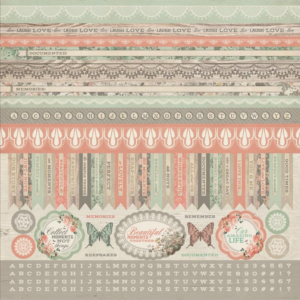 Kaisercraft - Rustic Harmony - 12"x12" Sticker Sheet