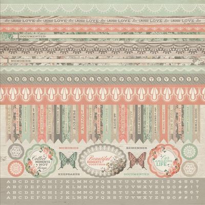 Kaisercraft - Rustic Harmony - 12&quot;x12&quot; Sticker Sheet