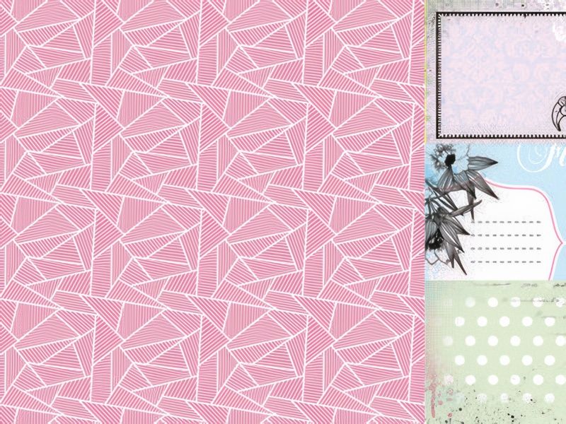 Kaisercraft - Lavender Haze - 12&quot;x12&quot; Double-sided Paper Sheet - Orchid