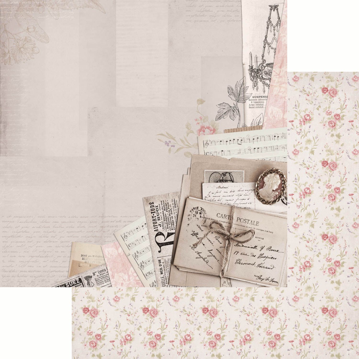 Kaisercraft - PS I Love You - 12&quot;x12&quot; Double-sided Paper -Soulmates