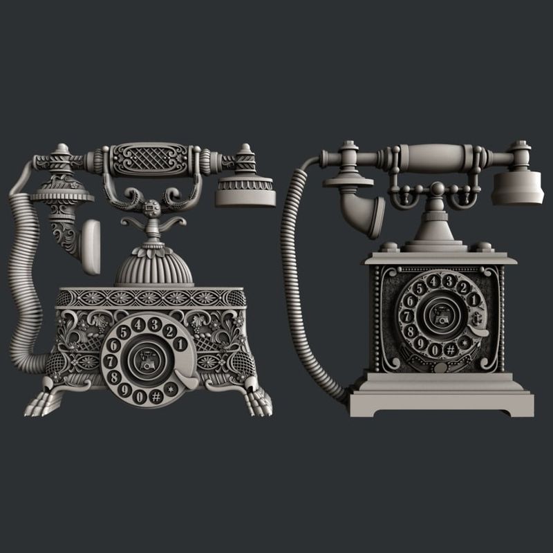 Zuri Design - Silicone Moulds - Vintage Phones