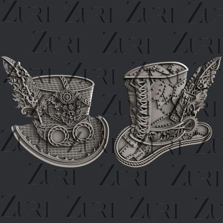 Zuri Design - Silicone Moulds - Steampunk Hats