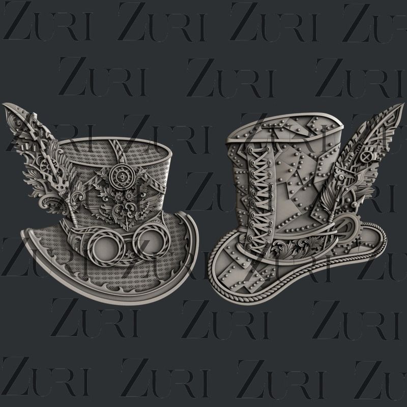 Zuri Design - Silicone Moulds - Steampunk Hats