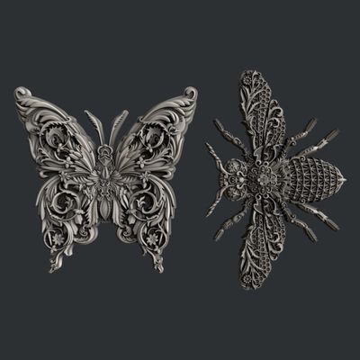 Zuri Design - Silicone Moulds - Wings of Beauty