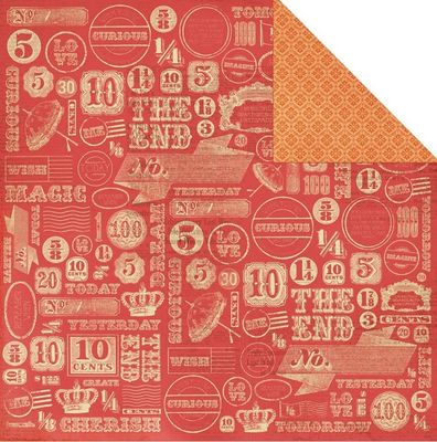 Kaisercraft - Looking Glass - 12&quot;x12&quot; Double-sided Paper - Tweedle Dee
