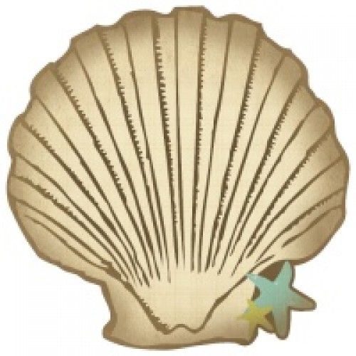Kaisercraft - Rock Pool - 12&quot;x12&quot; Die Cut Paper - Clam