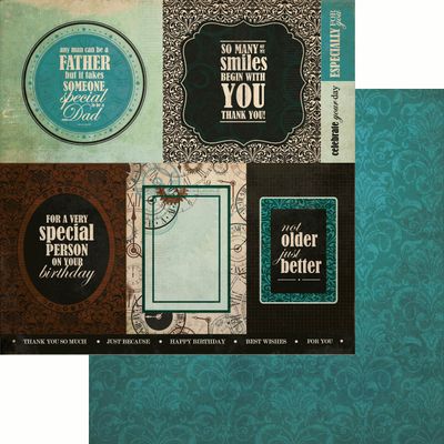 Kaisercraft - Time Machine - 12&quot;x12&quot; Double-sided Paper - Hourglass