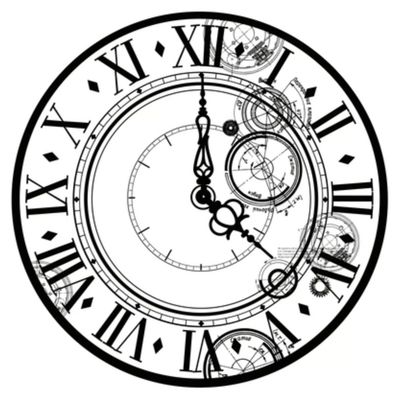 Kaisercraft - Time Machine - 12&quot;x12&quot; Acetate Sheet - Clock