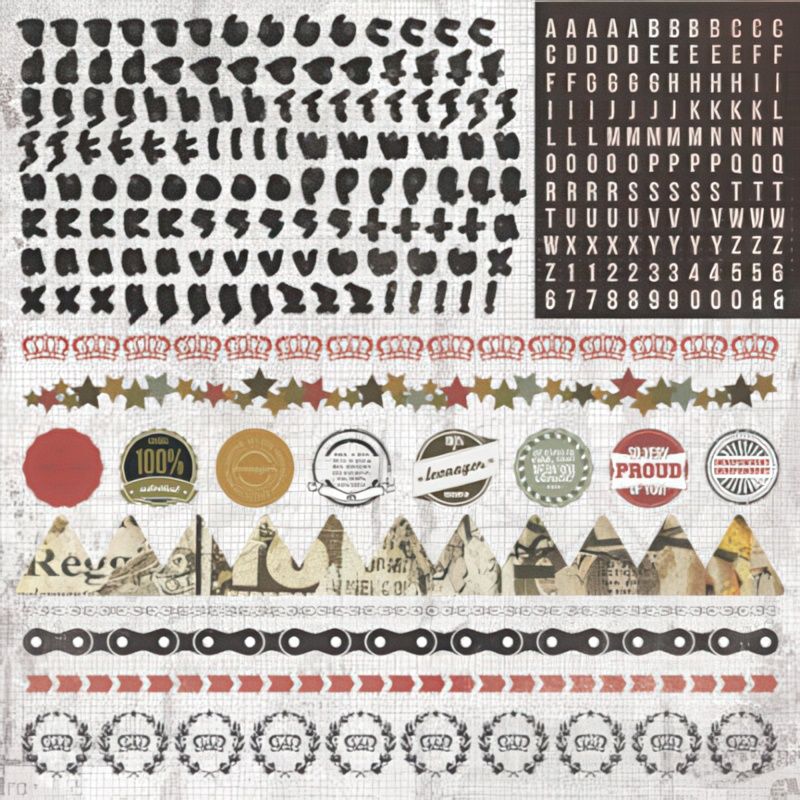 Kaisercraft - Attitude - 12&quot;x12&quot; Sticker Sheet