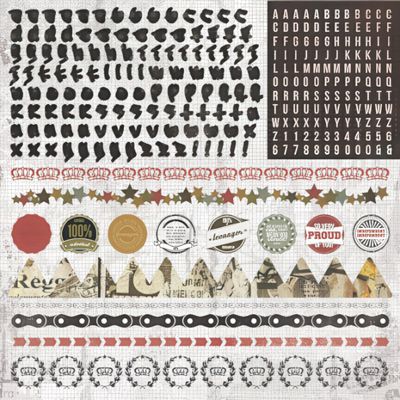 Kaisercraft - Attitude - 12&quot;x12&quot; Sticker Sheet