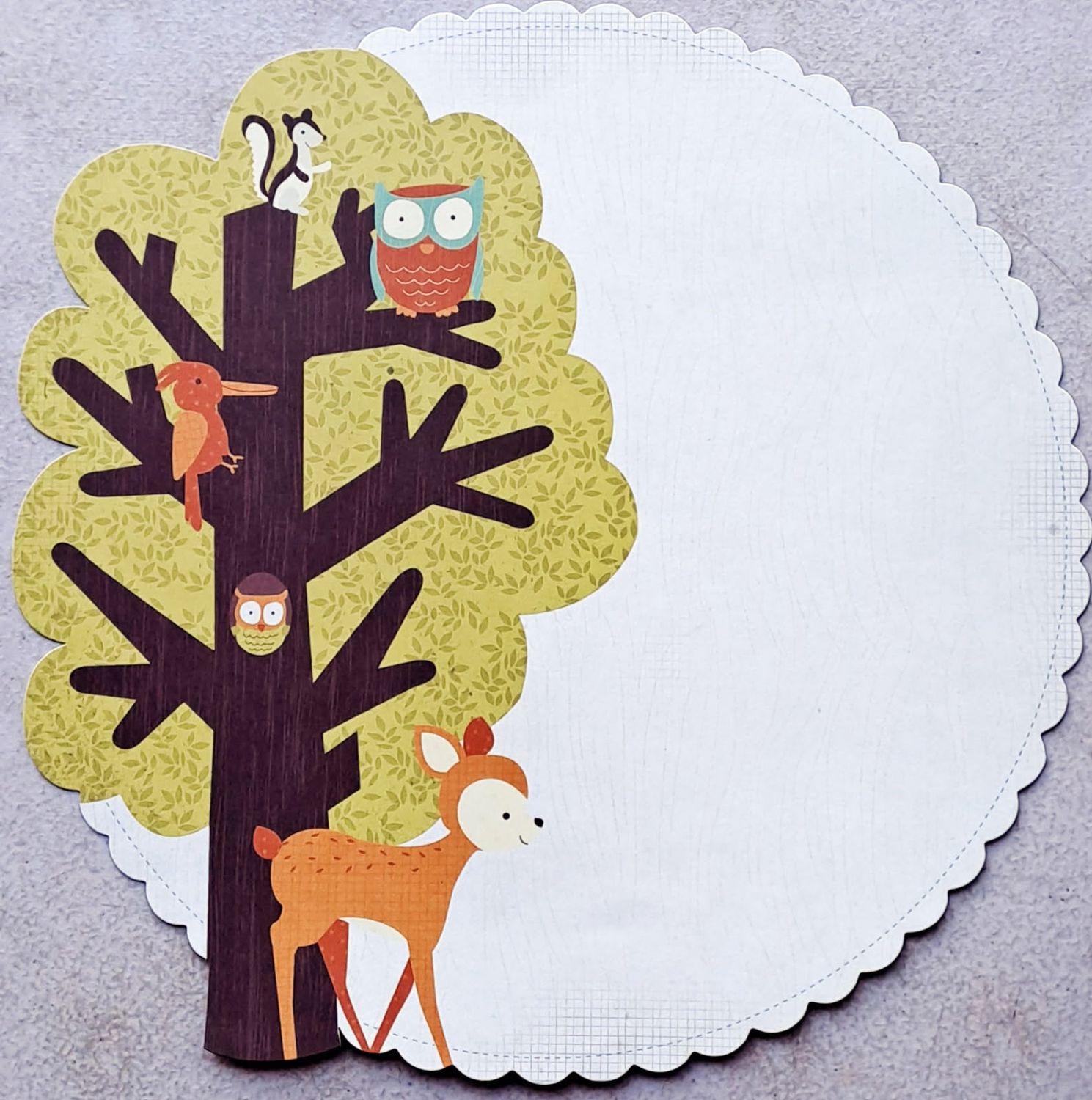 Kaisercraft - Tiny Woods - 12&quot;x12&quot; Die Cut Sheet - Birch