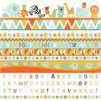 Kaisercraft - Party Animals - 12&quot;x12&quot; Sticker Sheet