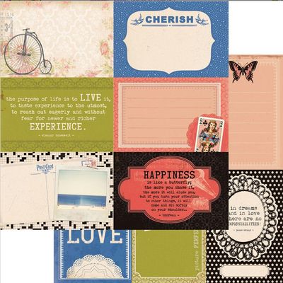 Kaisercraft - Miss Match - 12&quot;x12&quot; Double-sided Paper - Clutter