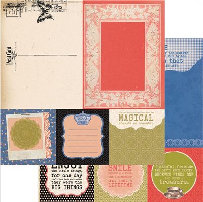 Kaisercraft - Miss Match - 12&quot;x12&quot; Double-sided Paper - Trinkets
