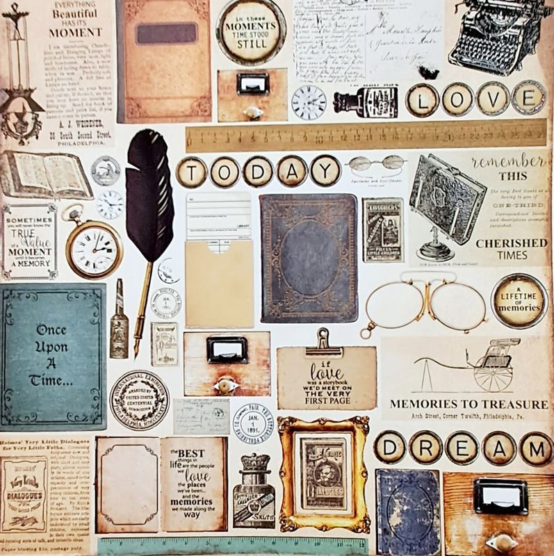 Kaisercraft - Storybook - 12&quot;x12&quot; Glazed Sheet