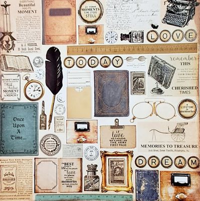 Kaisercraft - Storybook - 12&quot;x12&quot; Glazed Sheet