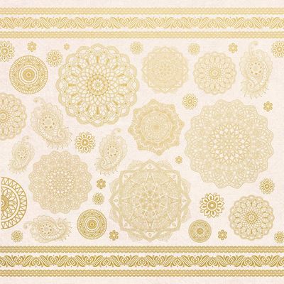 Kaisercraft - Bombay Sunset - 12&quot;x12&quot; Foiled paper - Indian Summer
