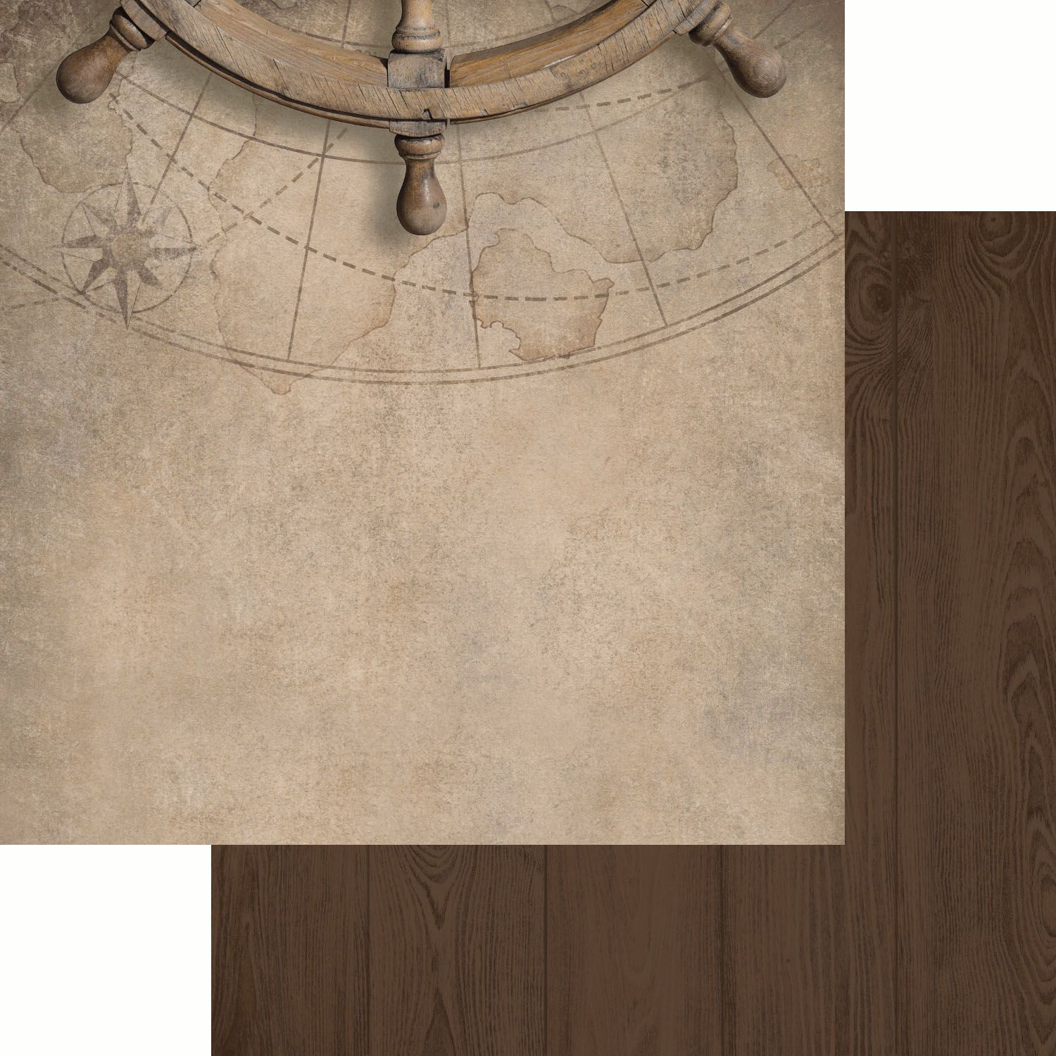 Kaisercraft - High Tide - 12&quot;x12&quot;double-sided Paper - Captains Wheel
