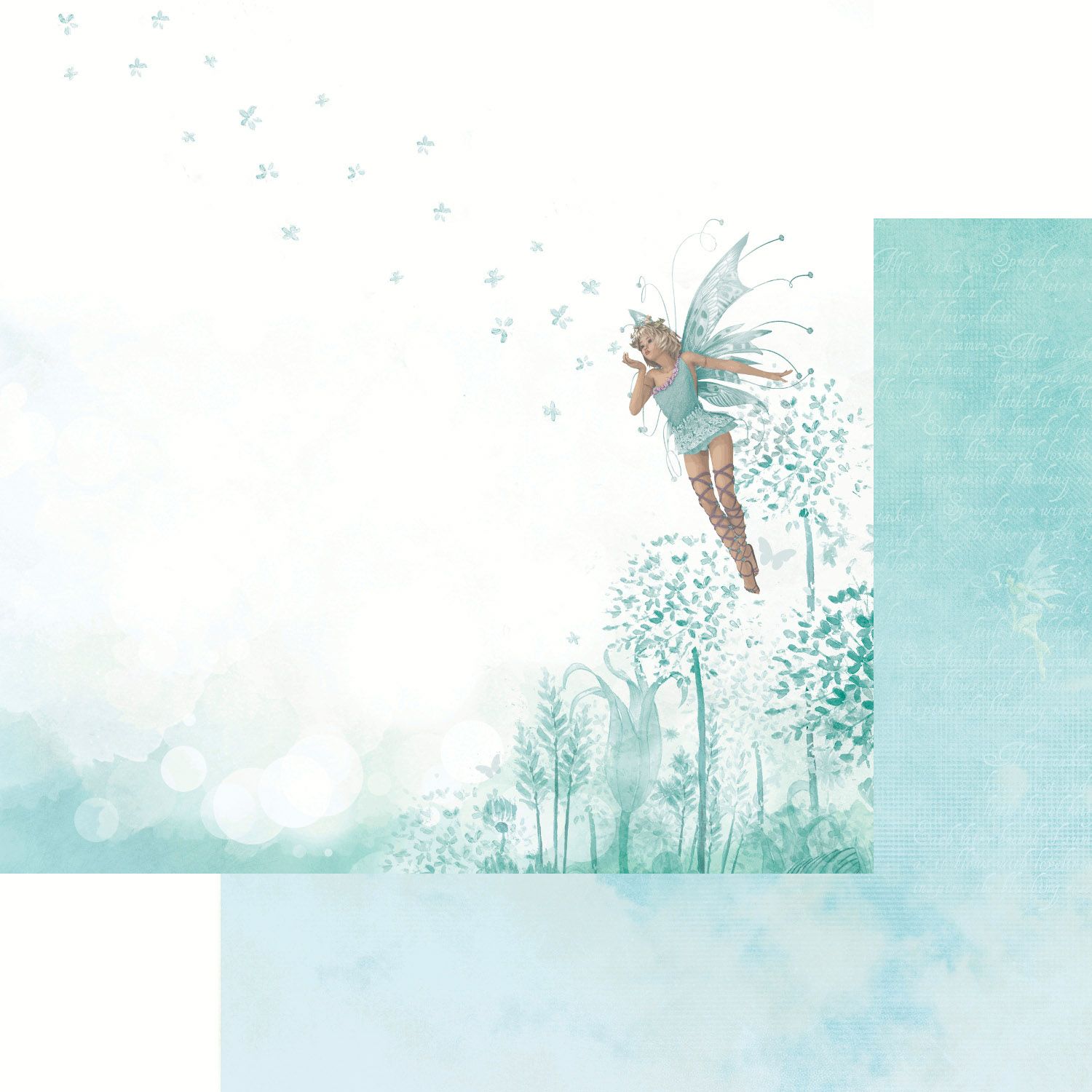Kaisercraft - Fairy Dust - 12&quot;x12&quot;double-sided Paper - Sparkly