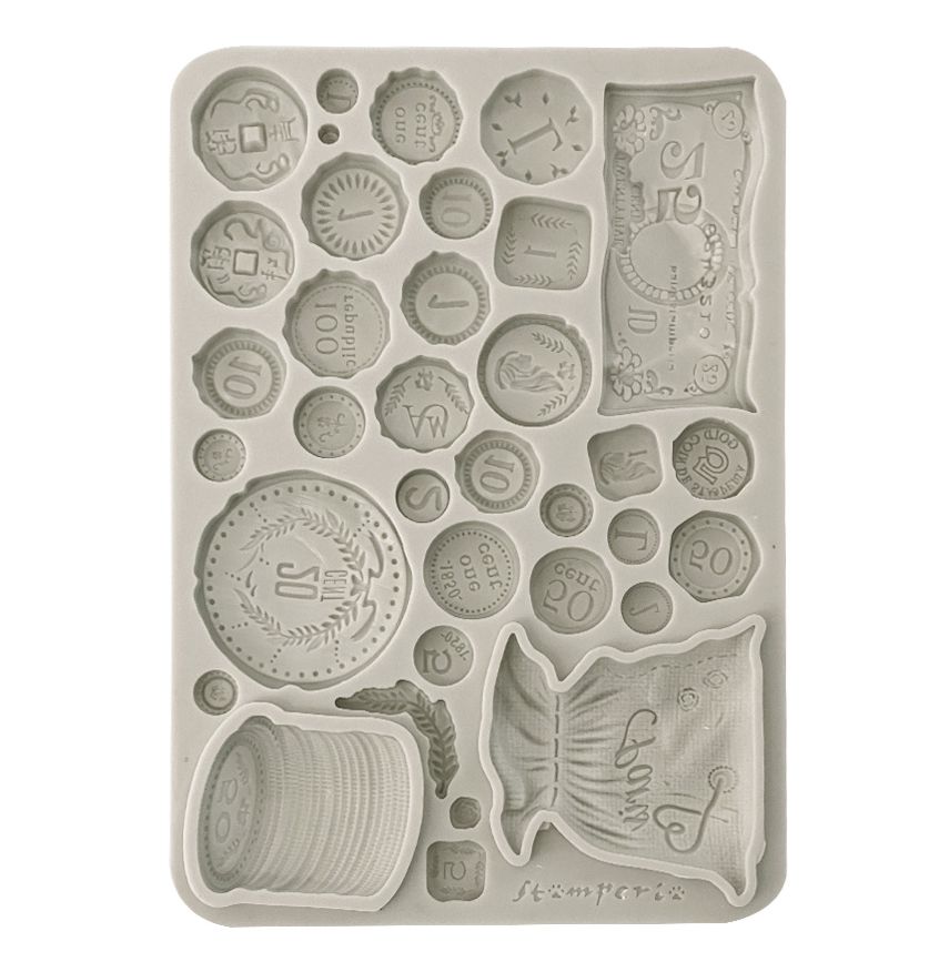 Stamperia - Venice City of Art - A5 Silicone Mould - Coins