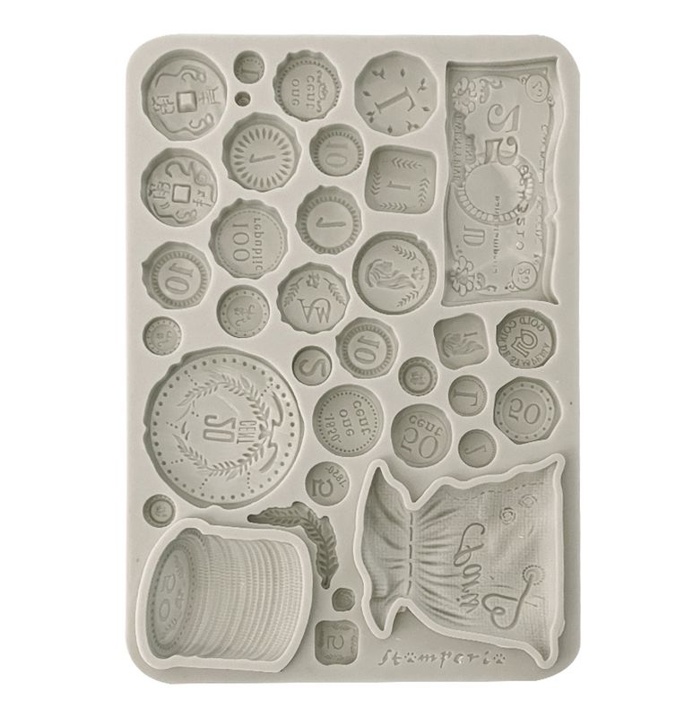 Stamperia - Venice City of Art - A5 Silicone Mould - Coins
