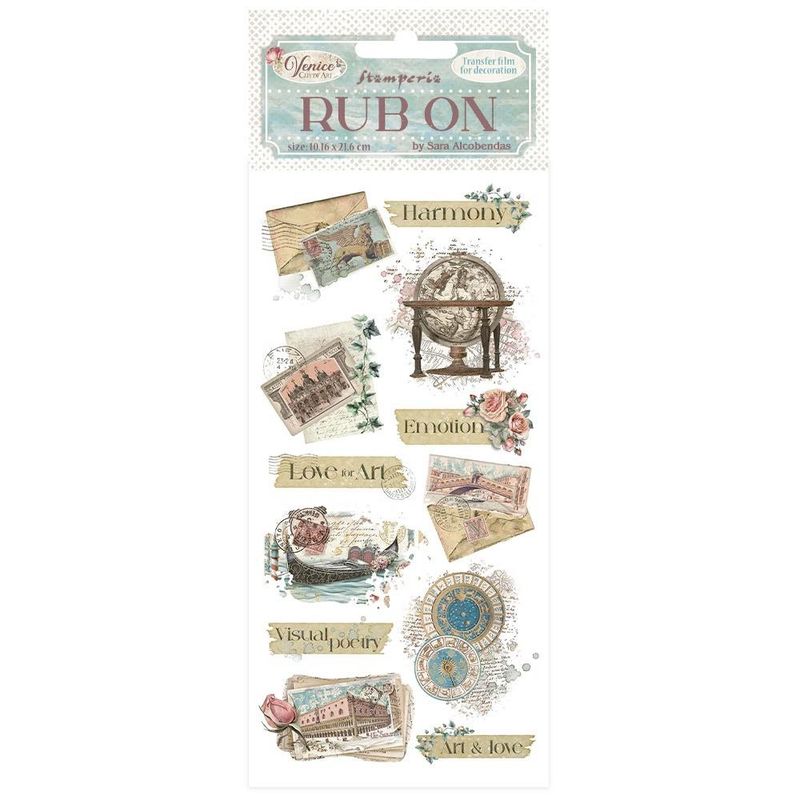 Stamperia - Venice City of Art - Rub-ons - Letters
