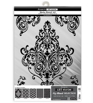 Stamperia - Art Stories - Big A3 Stencil Selection - 5 pcs