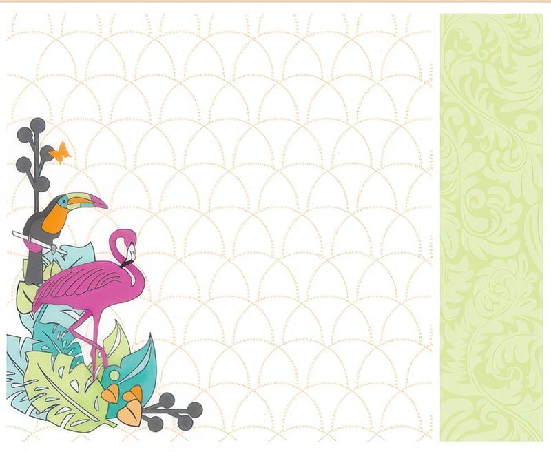 Kaisercraft - Pina Colada- 12&quot;x12&quot; Double-sided Paper - Banana Leaf