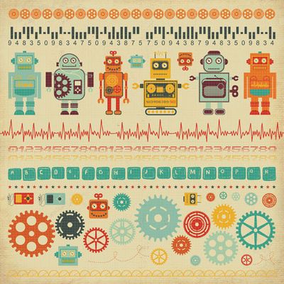 Kaisercraft - Technologic - 12&quot;x12&quot; Sticker Sheet - ESC