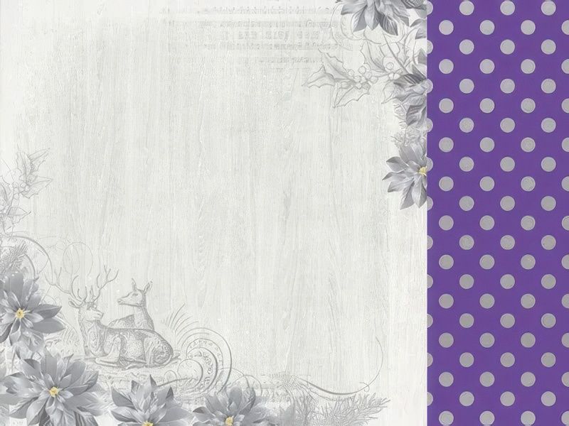 Kaisercraft - Christmas Jewel - 12&quot;x12&quot; Foiled Paper - Winter Wonderland with Foil Dots