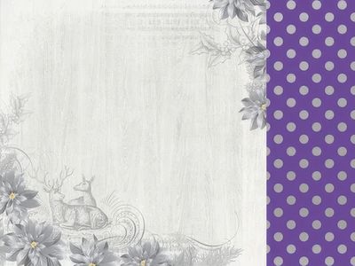 Kaisercraft - Christmas Jewel - 12&quot;x12&quot; Foiled Paper - Winter Wonderland with Foil Dots