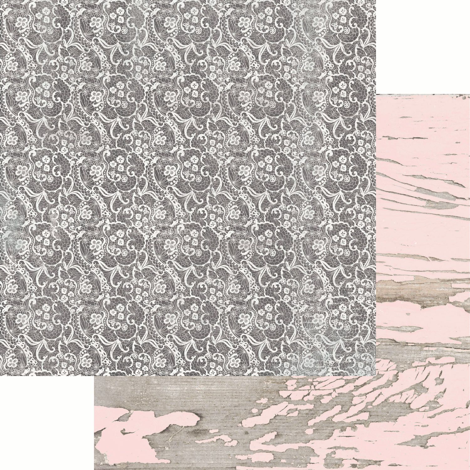 Kaisercraft - Cottage Rose - 12&quot;x12&quot; Double-sided Paper - Crochet