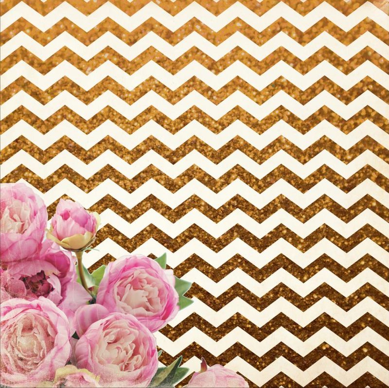 Kaisercraft - All that Glitters - 12&quot;x12&quot; Chevron Glitters