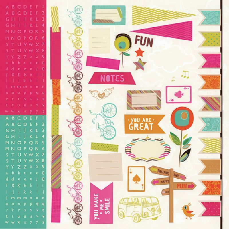 Kaisercraft - Hopscotch - 12&quot;x12&quot; Sticker Sheet