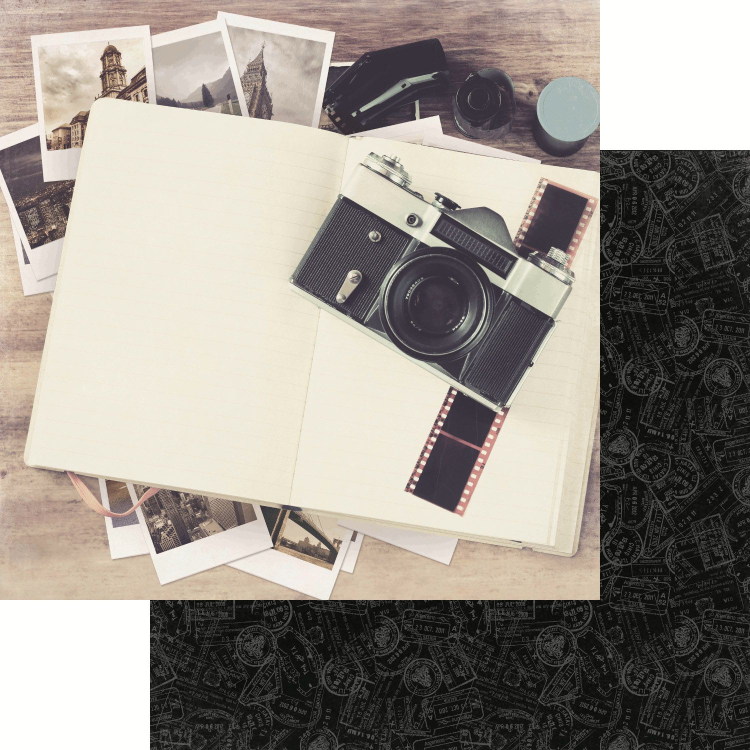 Kaisercraft - Just Landed - 12&quot;x12&quot; Double-sided Paper - Journal
