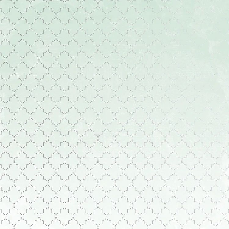 Kaisercraft - Lilac Whispers - 12&quot;x12&quot; Foiled Paper - Aqua