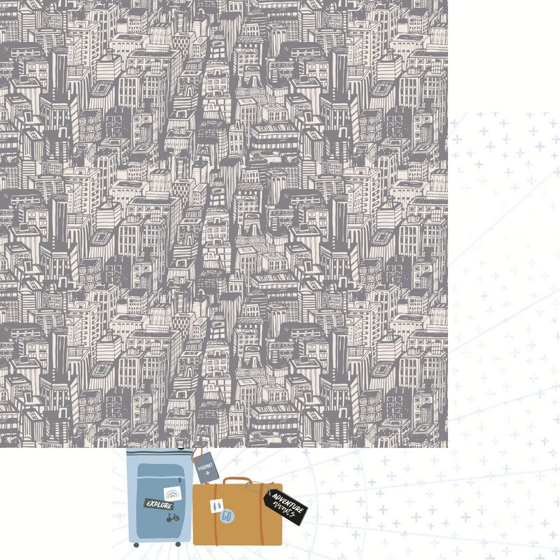 Kaisercraft - Let&#39;s Go - 12&quot;x12&quot; Double-sided Paper - Cities