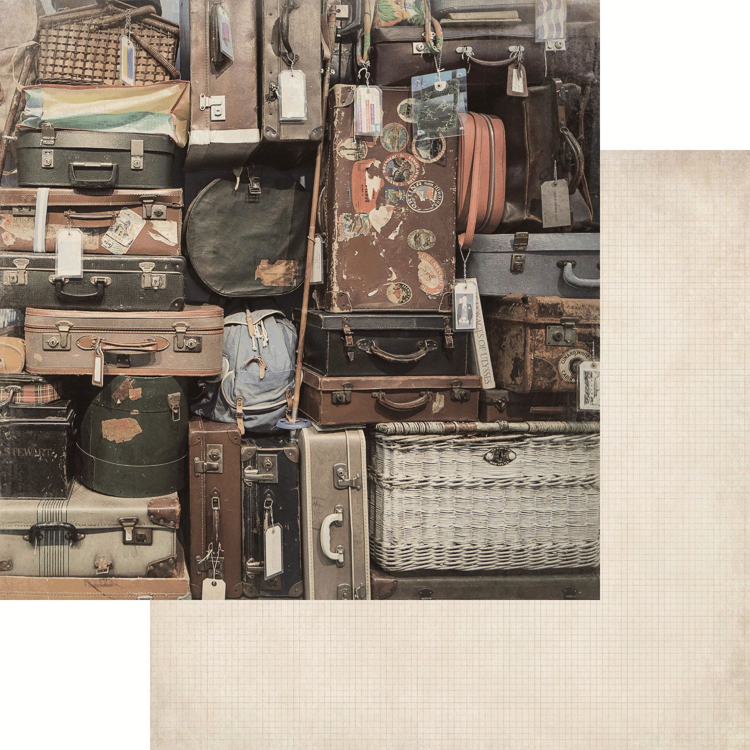 Kaisercraft - Just Landed - 12&quot;x12&quot; Double-sided Paper - Baggage