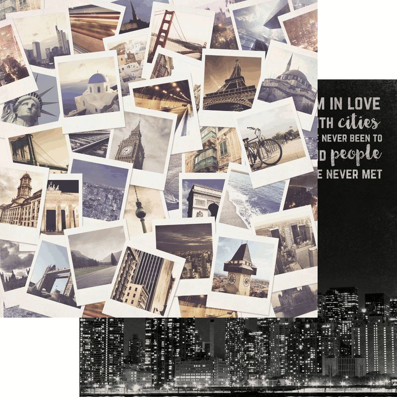 Kaisercraft - Just Landed - 12&quot;x12&quot; Double-sided Paper - Polaroids