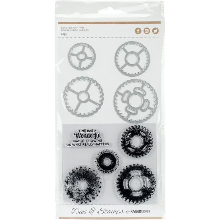 Kaisercraft - Stamp  and Die Set - Cogs