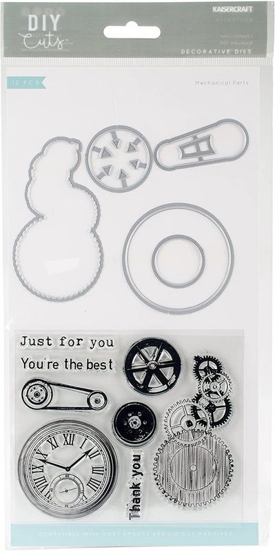 Kaisercraft - Stamp  and Die Set - Mechanical Parts