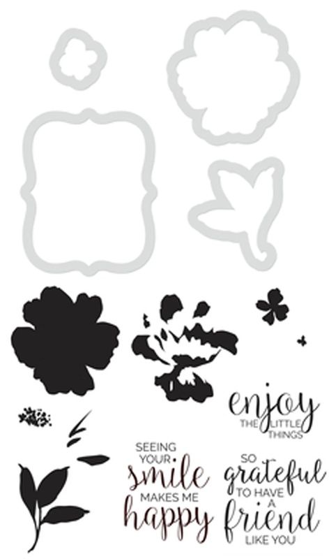 Kaisercraft - Stamp  and Die Set - Watercolour Friends
