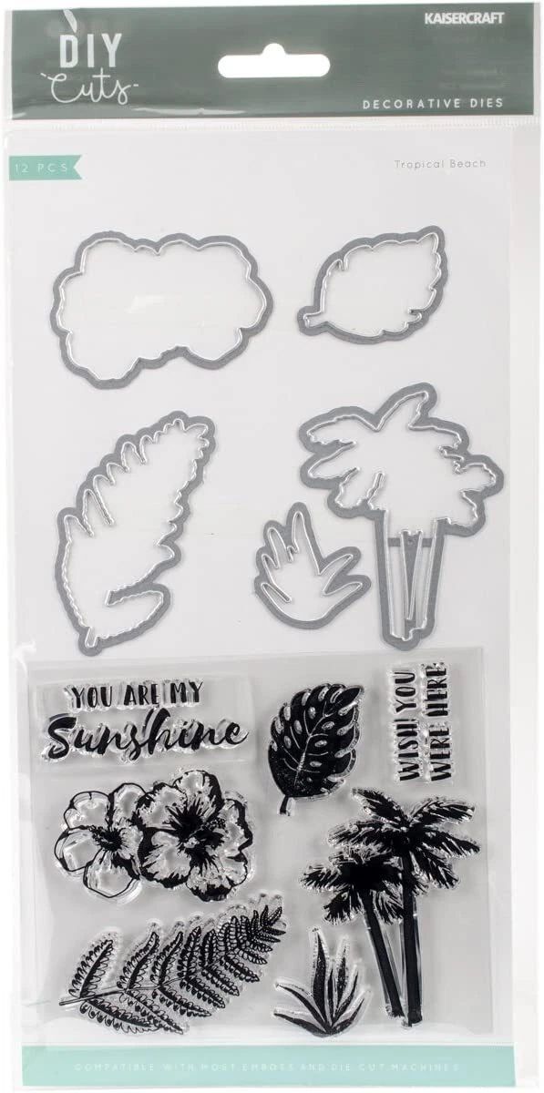 Kaisercraft - Stamp  and Die Set - Tropical Beach