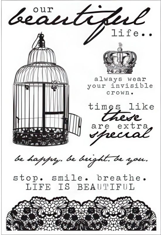 Kaisercraft - Clear Stamp Set - Oh So Lovely