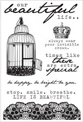 Kaisercraft - Clear Stamp Set - Oh So Lovely