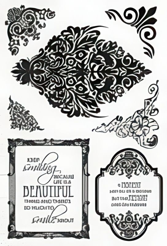 Kaisercraft - Clear Stamp Set - Lady Rose