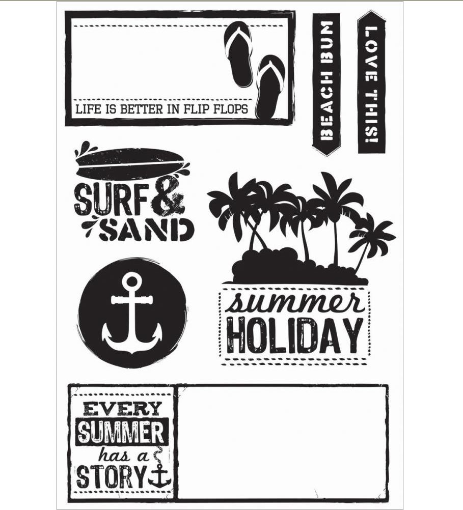 Kaisercraft - Clear Stamp Set - Sandy Toes