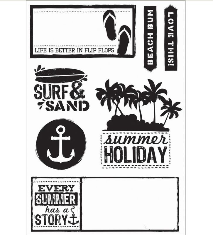 Kaisercraft - Clear Stamp Set - Sandy Toes