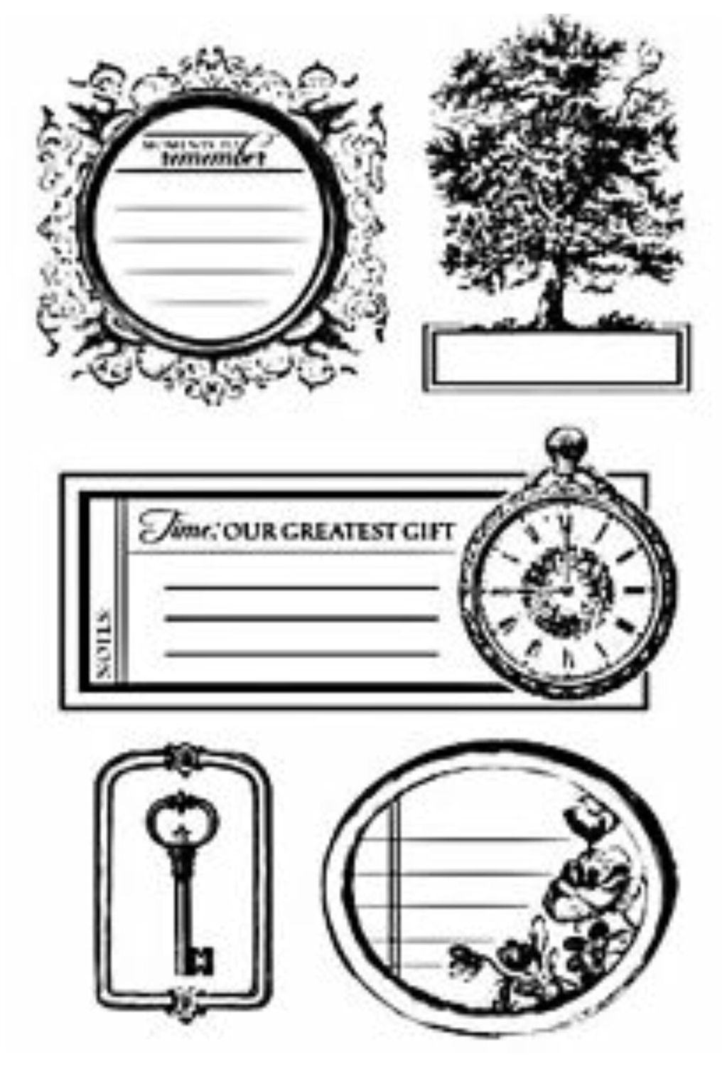 Kaisercraft - Clear Stamp Set - Heirloom