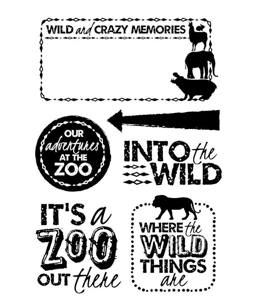 Kaisercraft - Clear Stamp Set - Into the wild